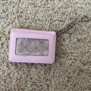 Steve Madden Light Pink Keychain Card Holder